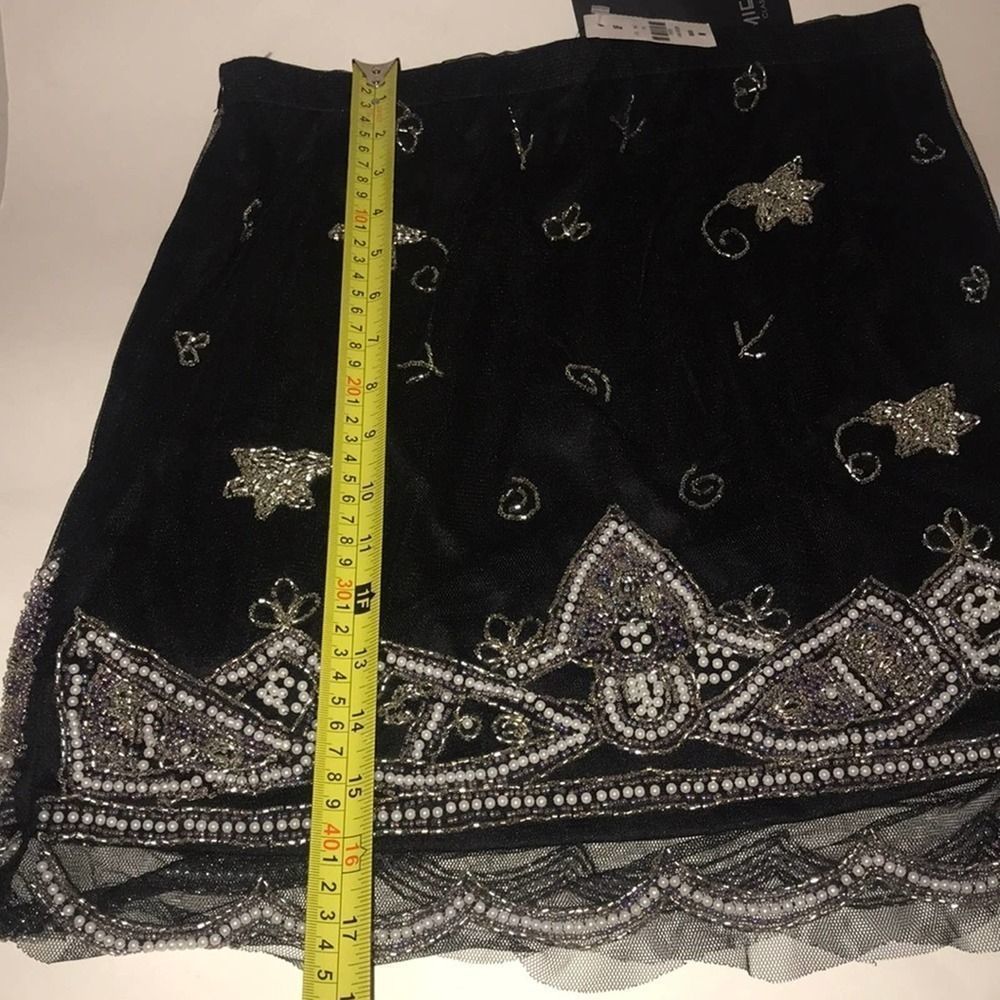 NWT LF Miellon black mini skirt size M - Picture 9 of 11